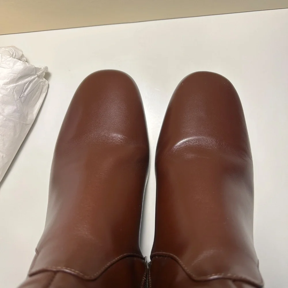 Pre Owned Womens Sezane PAULETTE LOW BOOTS Chocolate size US 7 - Picture 13 of 16